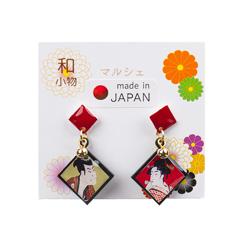 Orecchini Giapponesi - Coppia Ukiyo-e