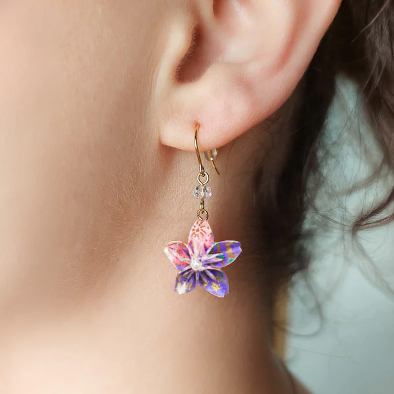 Orecchini Origami - Viola