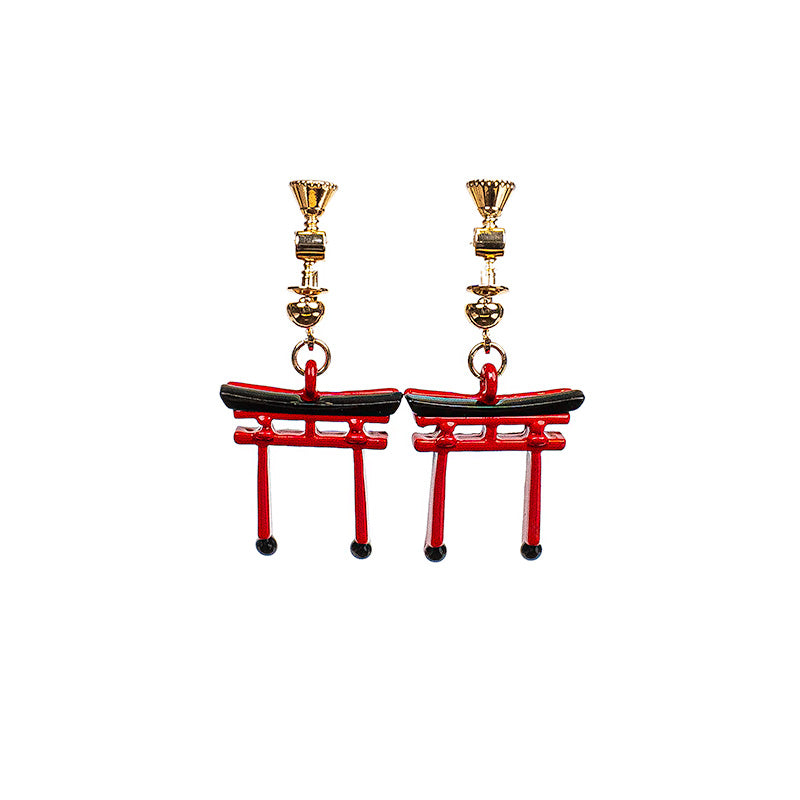 Orecchini Torii rossi giapponesi