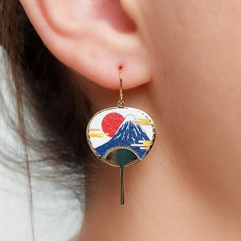 Orecchini Uchiwa Fuji
