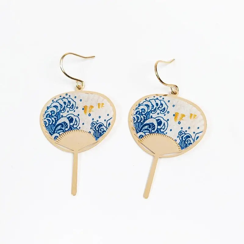 Orecchini Uchiwa Nami