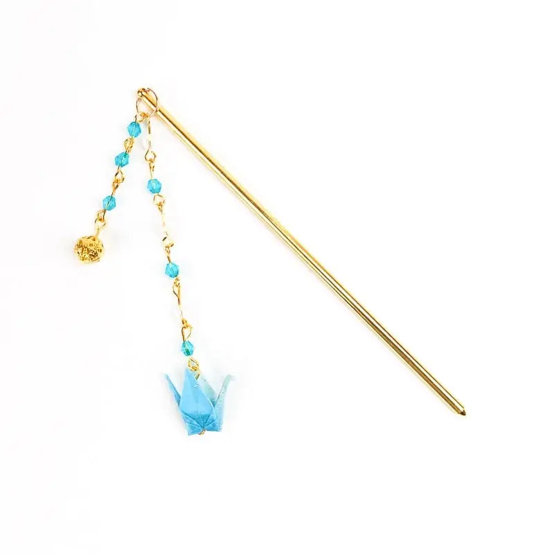 Origami giapponese Kanzashi blu