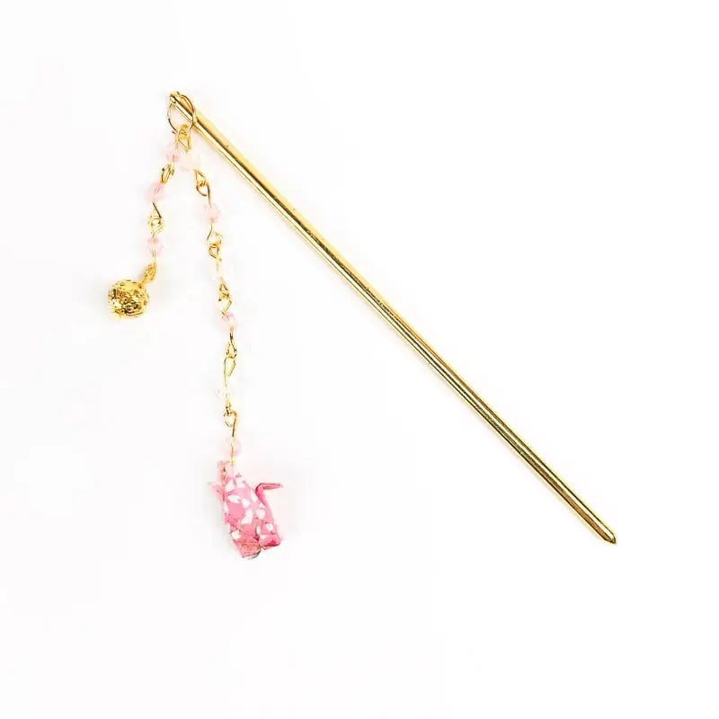 Origami rosa Kanzashi giapponese
