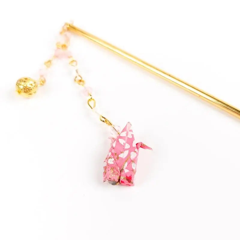 Origami rosa Kanzashi giapponese