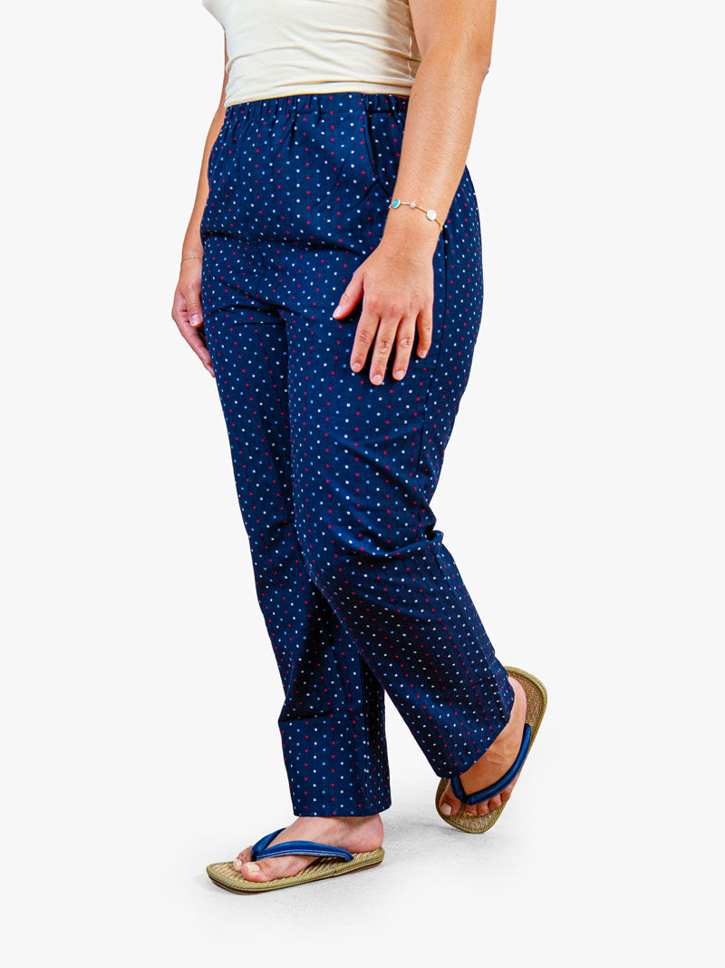 Pantaloni Giapponesi da Donna – Arare Blu Navy