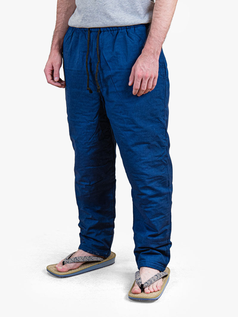 Pantaloni Giapponesi da Uomo – Trapuntati Blu