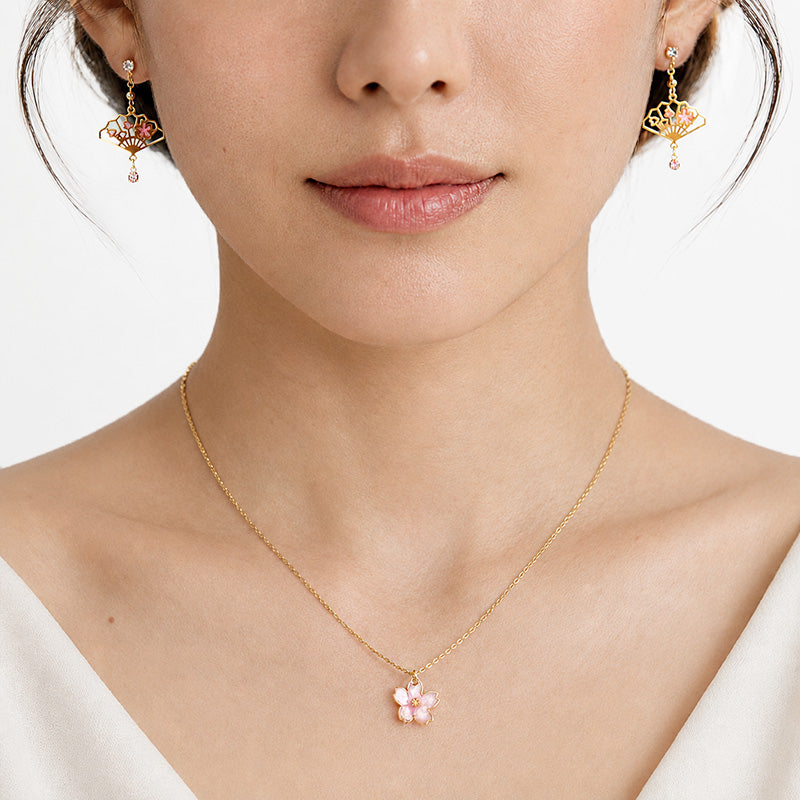 Parure Giapponese Orecchini & Collana - Hanami