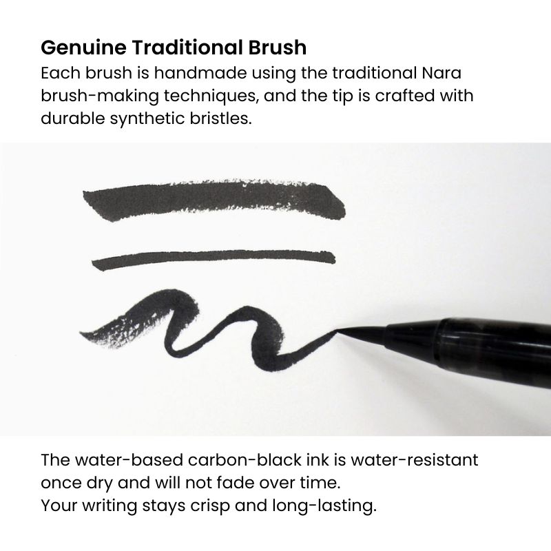 Pennarello In Bambù Laccato Nero E Scatola Di Legno