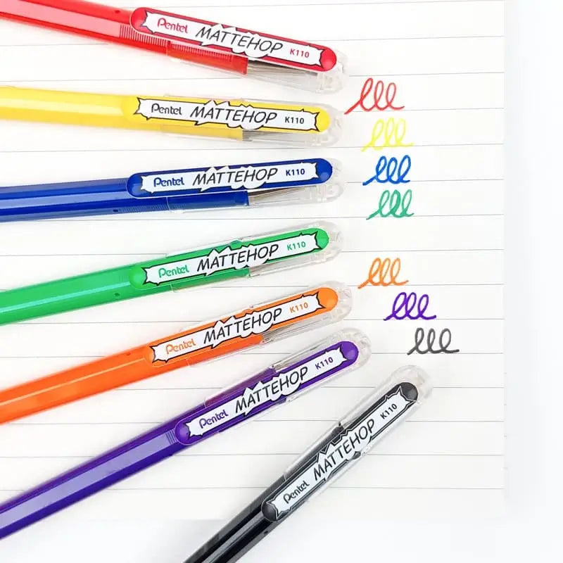 Penne colorate Pentel Mattehop Original Set