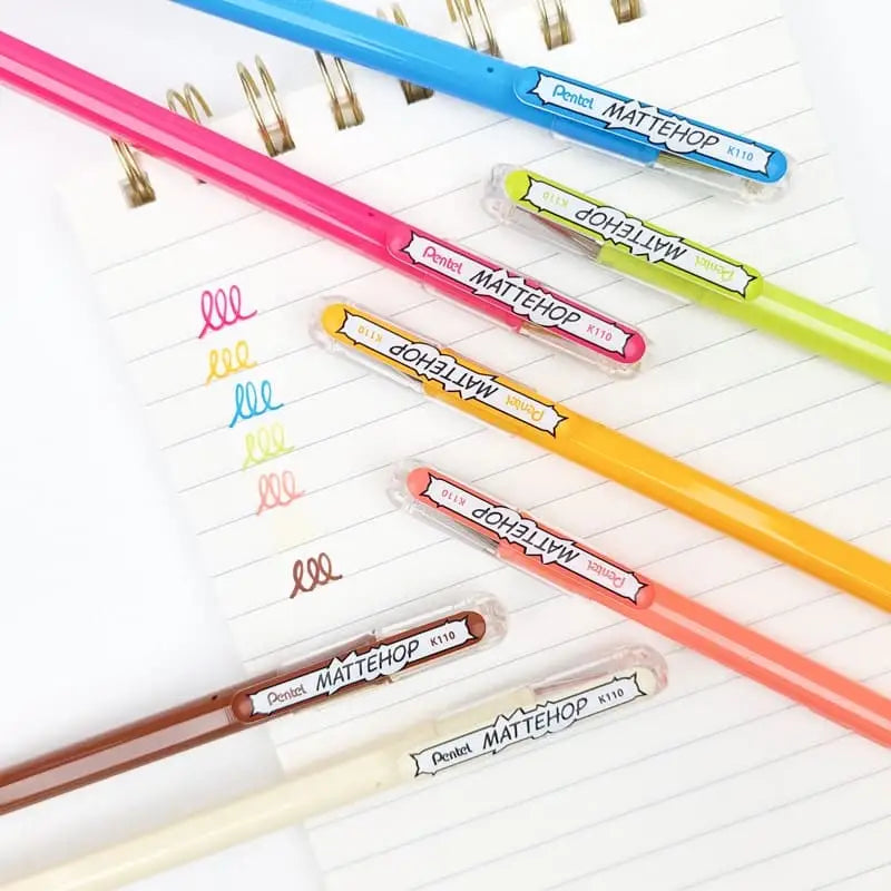 Penne colorate Pentel Mattehop Sweet Set