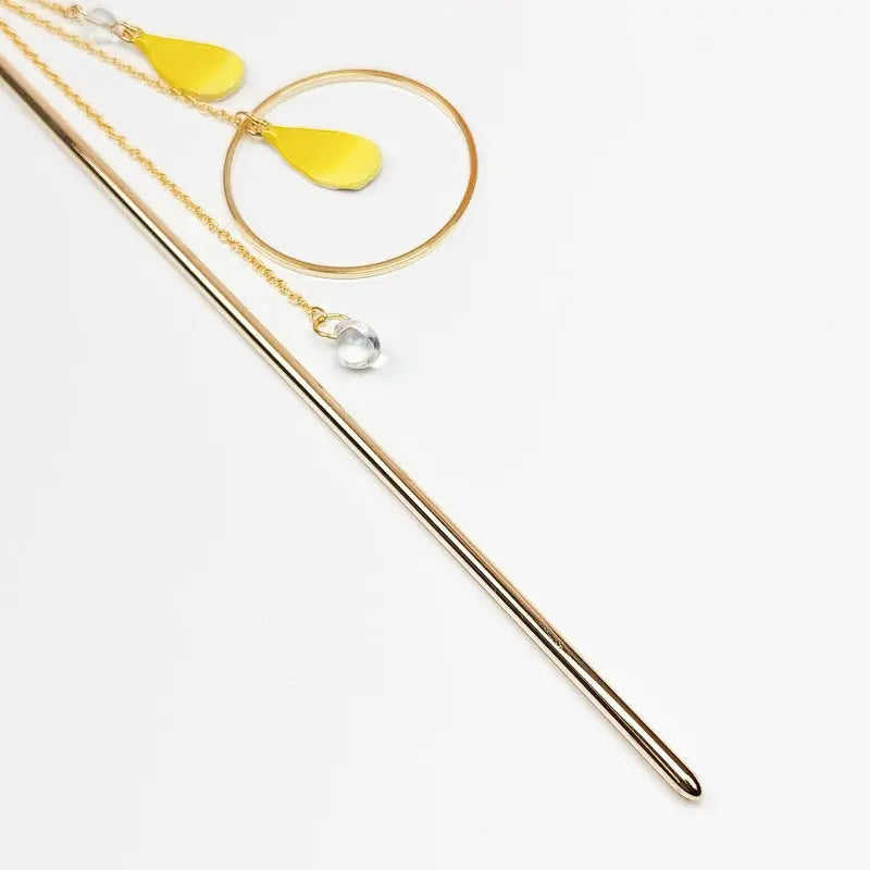 Petali gialli Kanzashi