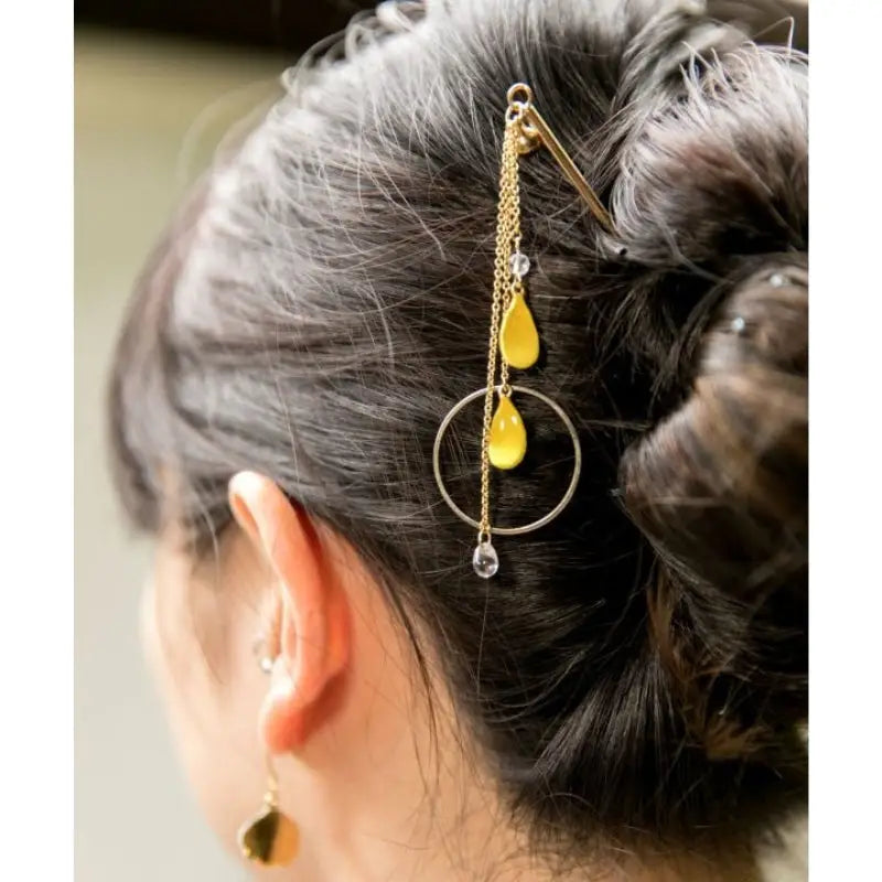Petali gialli Kanzashi