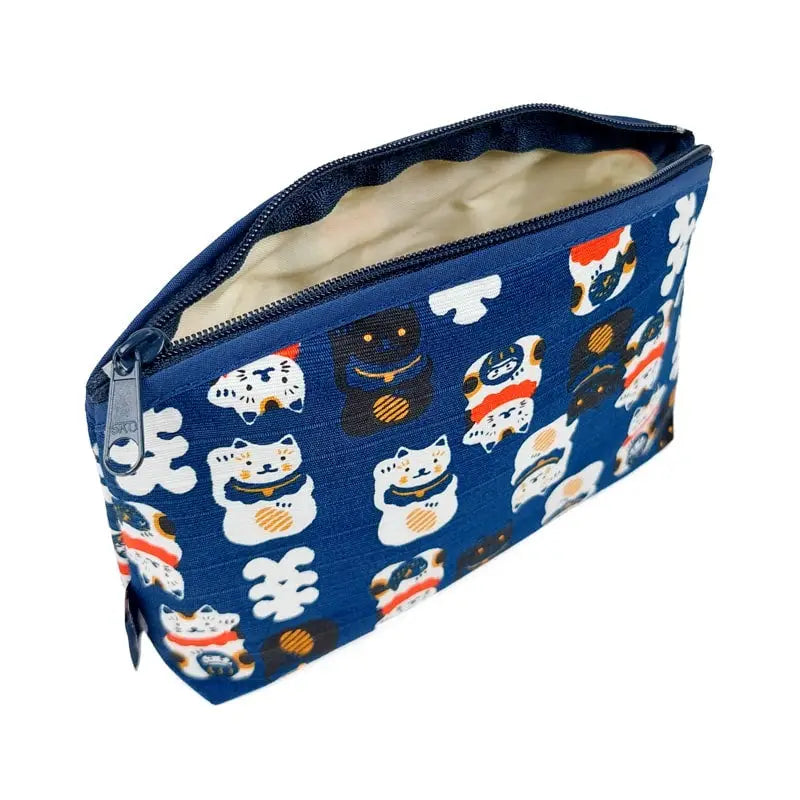 Pochette giapponese Maneki Neko Blu
