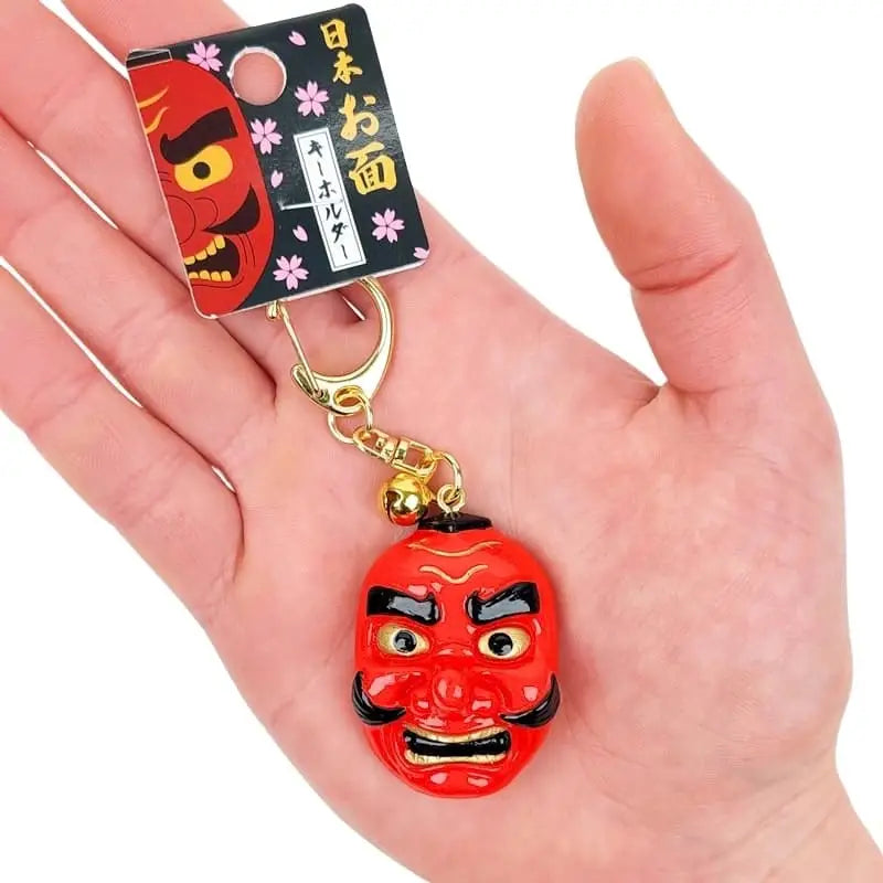 Portachiavi con maschera Tengu