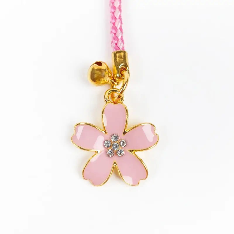 Portachiavi giapponese con fiore di sakura