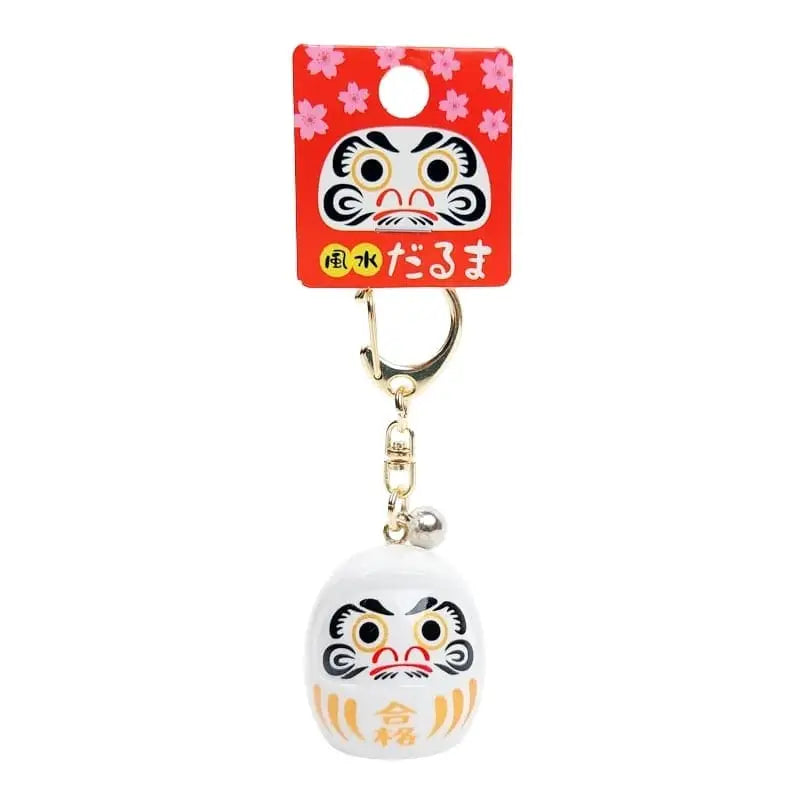 Portachiavi Grand Daruma - Colori a scelta - Bianco