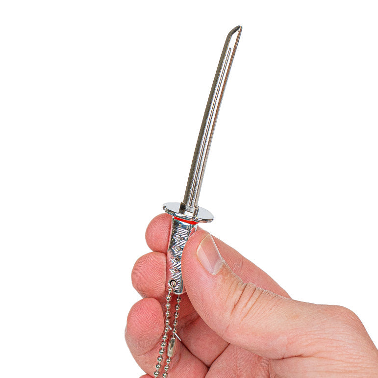 Portachiavi Mini Katana - Drago Argentato