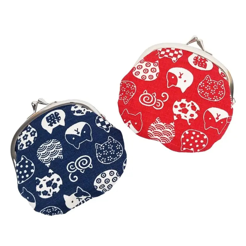 Portafoglio Gamaguchi Neko Blue