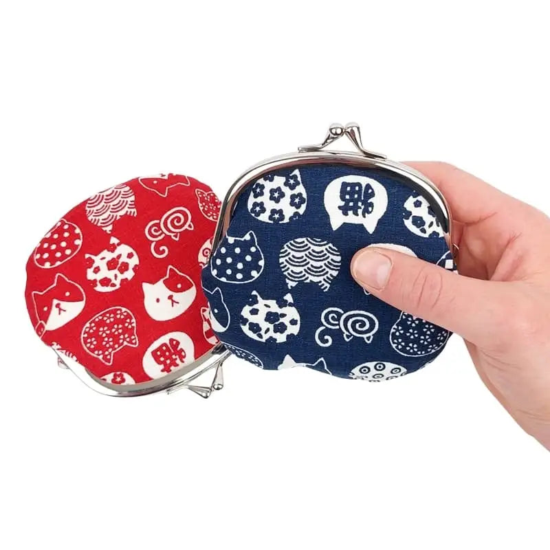 Portafoglio Gamaguchi Neko Blue