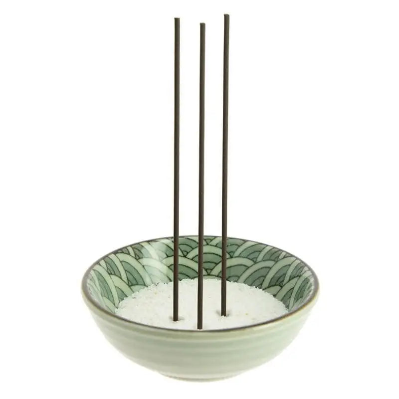 Portaincenso in ceramica Wave Seigaiha