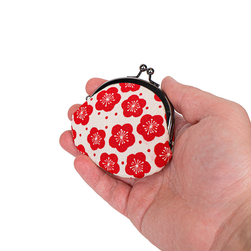 Portamonete Giapponese Gamaguchi - Fiori di Pruno