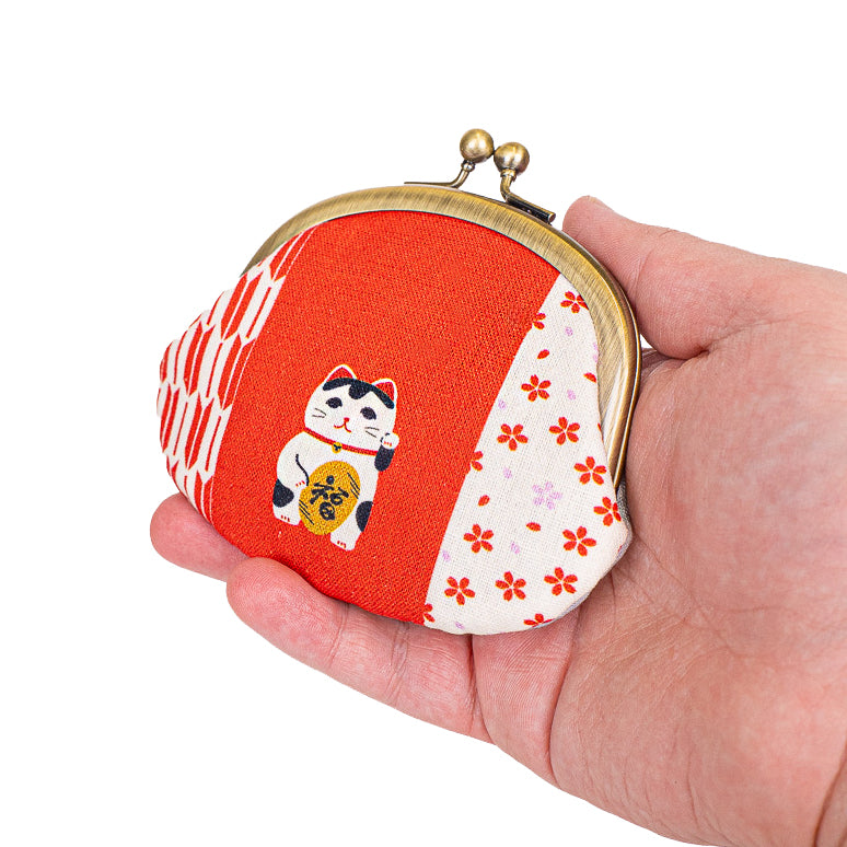 Portamonete Giapponese Gamaguchi - Maneki Neko