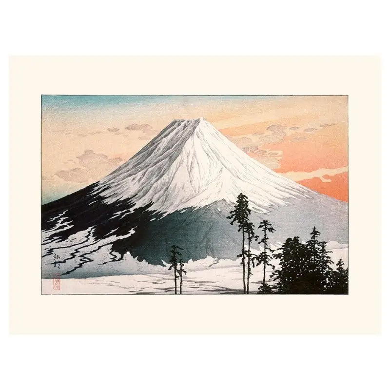 Poster con stampa del Monte Fuji - 30 x 40 cm