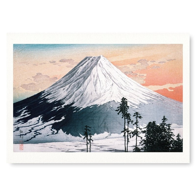 Poster con stampa del Monte Fuji - A3