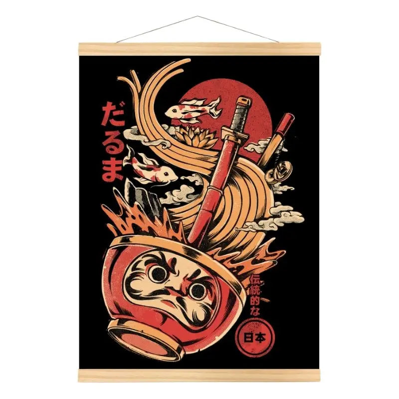 Poster giapponese Daruma Ramen - A3