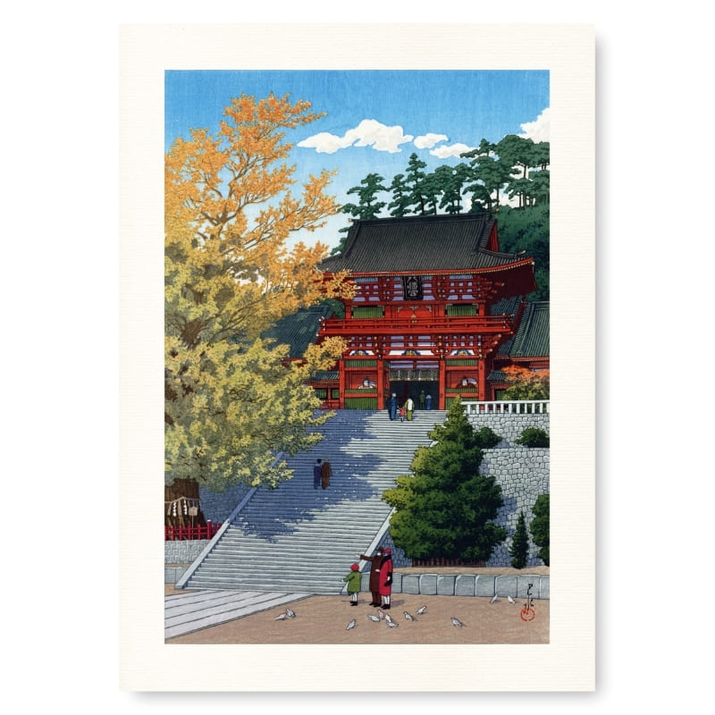 Poster giapponese del Santuario di Kamakura - A3