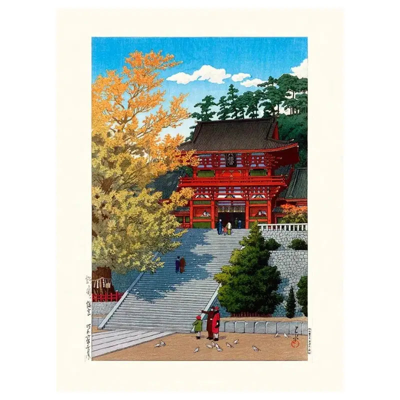 Poster giapponese del Santuario di Kamakura - A3
