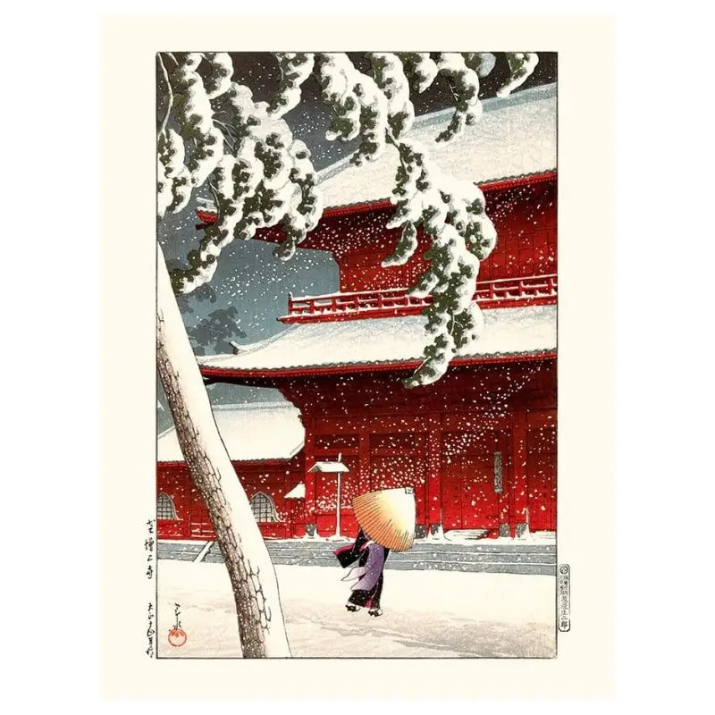 Poster del Tempio giapponese Zojo - A3
