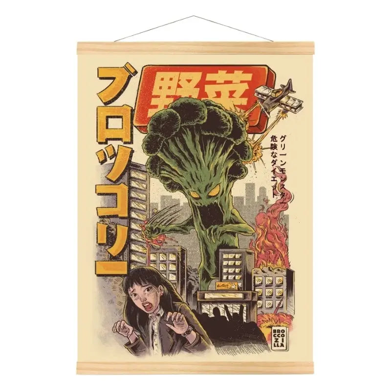 Poster giapponese di Broccozilla - A3