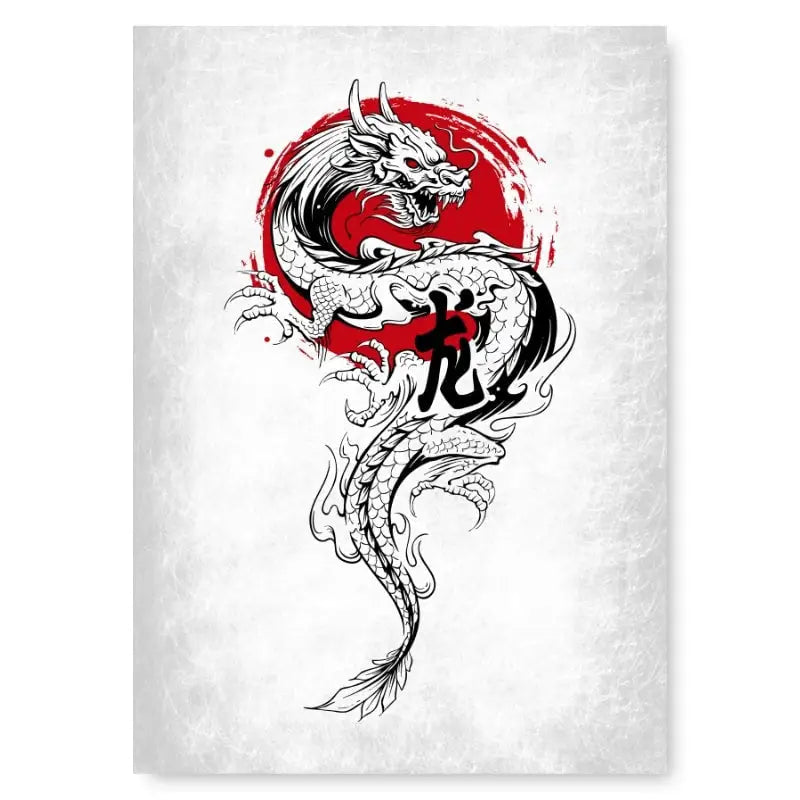 Poster giapponese Dragon & Soleil - A3