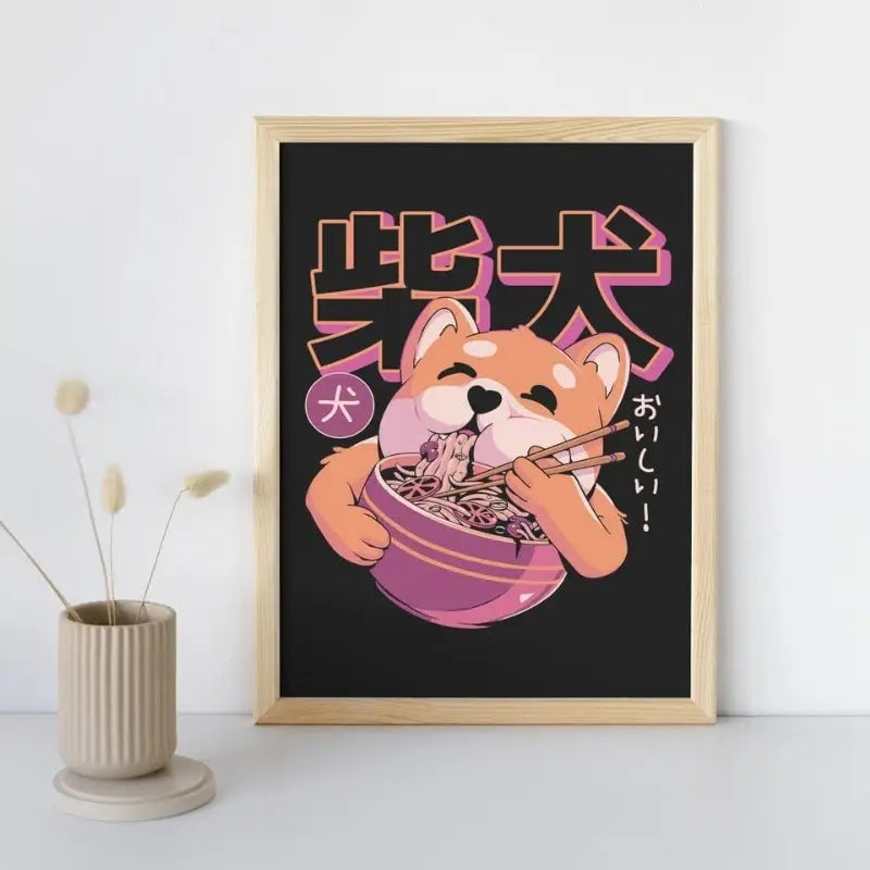 Poster per tagliatelle giapponesi Shiba - A3