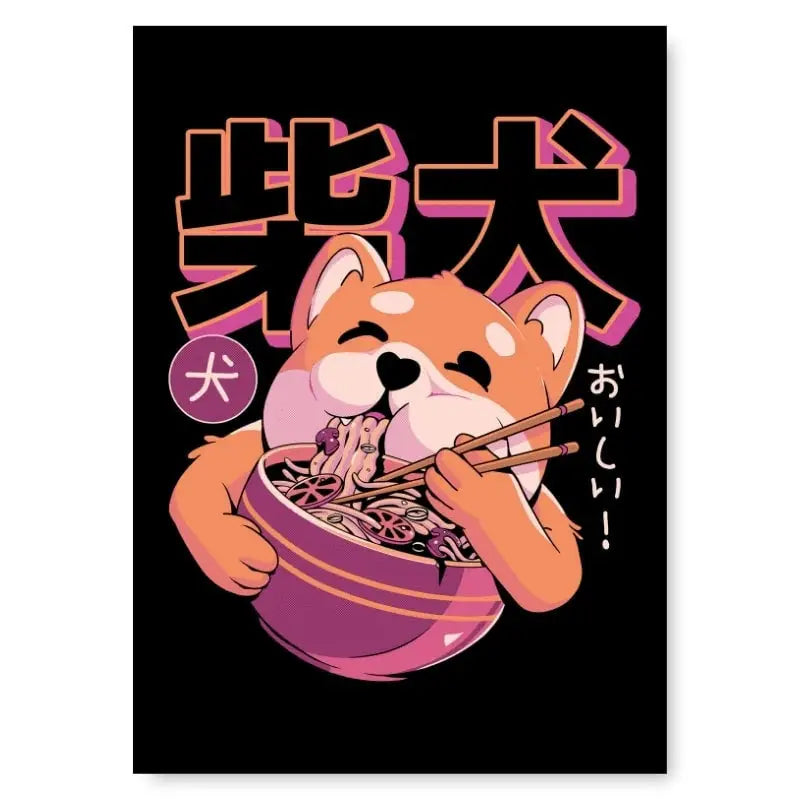 Poster per tagliatelle giapponesi Shiba - A3