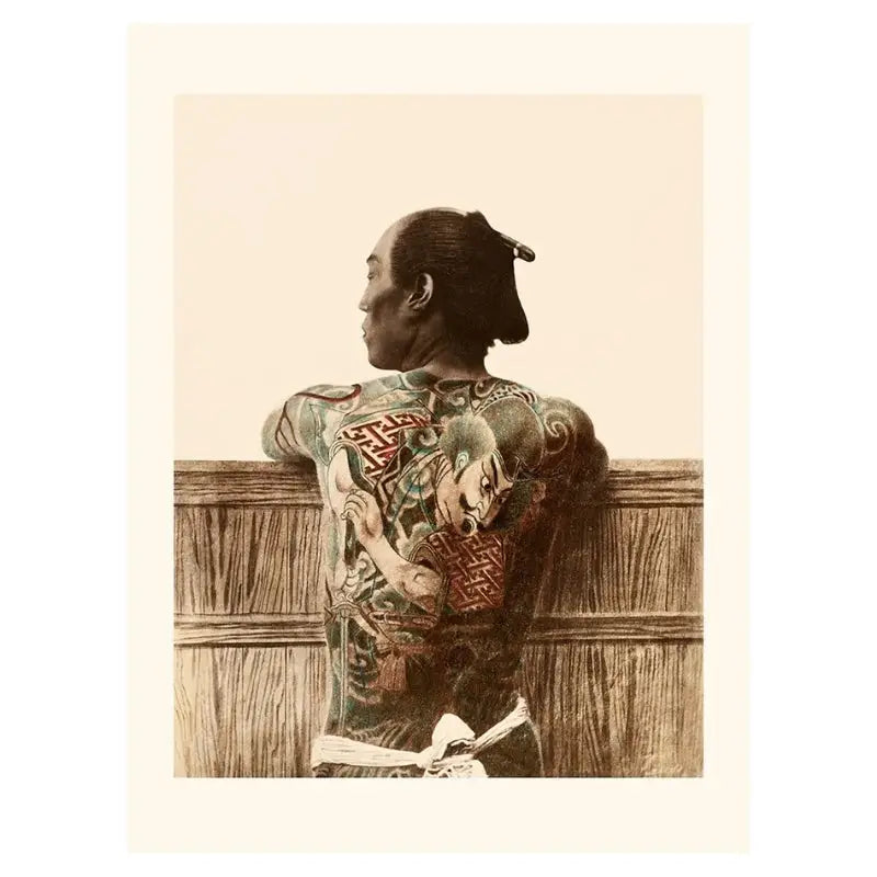 Poster tatuaggio giapponese - 30 x 40 cm