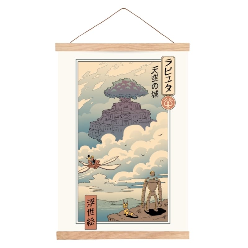 Poster giapponese Ukiyo-e Laputa - A3