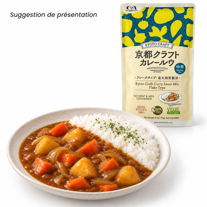 Preparato per Curry Giapponese – Mediamente Piccante – Kyoto Craft