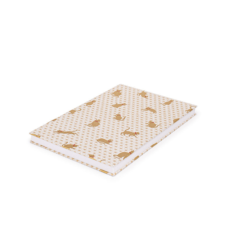 Quaderno giapponese Goshuin Mino Washi Asanoha Cat