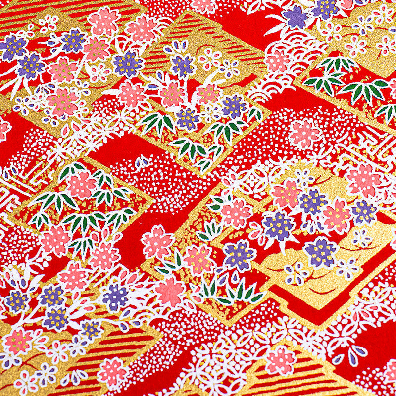 Quaderno giapponese Goshuin Mino Washi Rosso