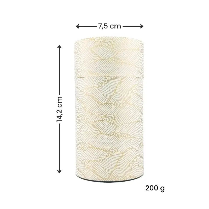 Scatola da tè giapponese Gold Waves