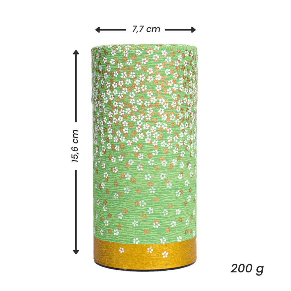 Scatola da Tè Giapponese in Washi - Hanazono Verde