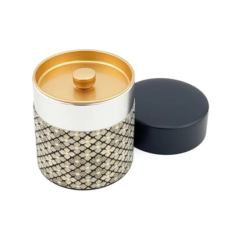 Scatola da tè giapponese Kuro Hanabishi