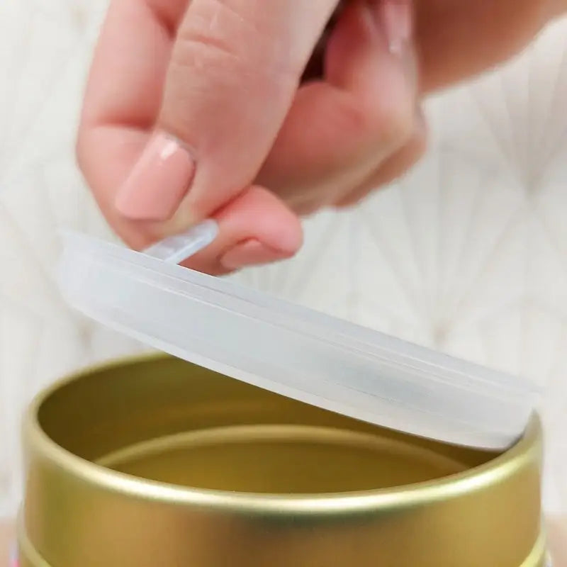 Scatola da tè in metallo bianco Maneki Neko