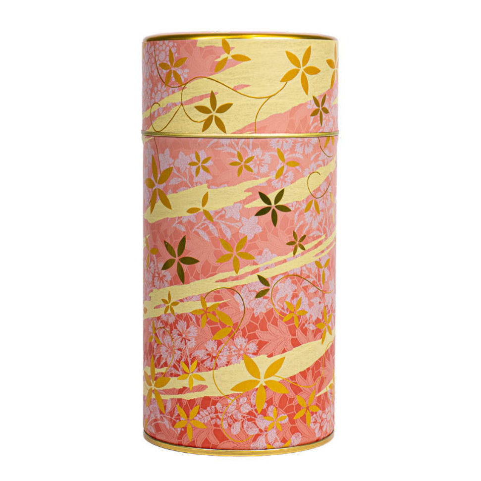 Scatola da Tè in Metallo - Floreale Rosa
