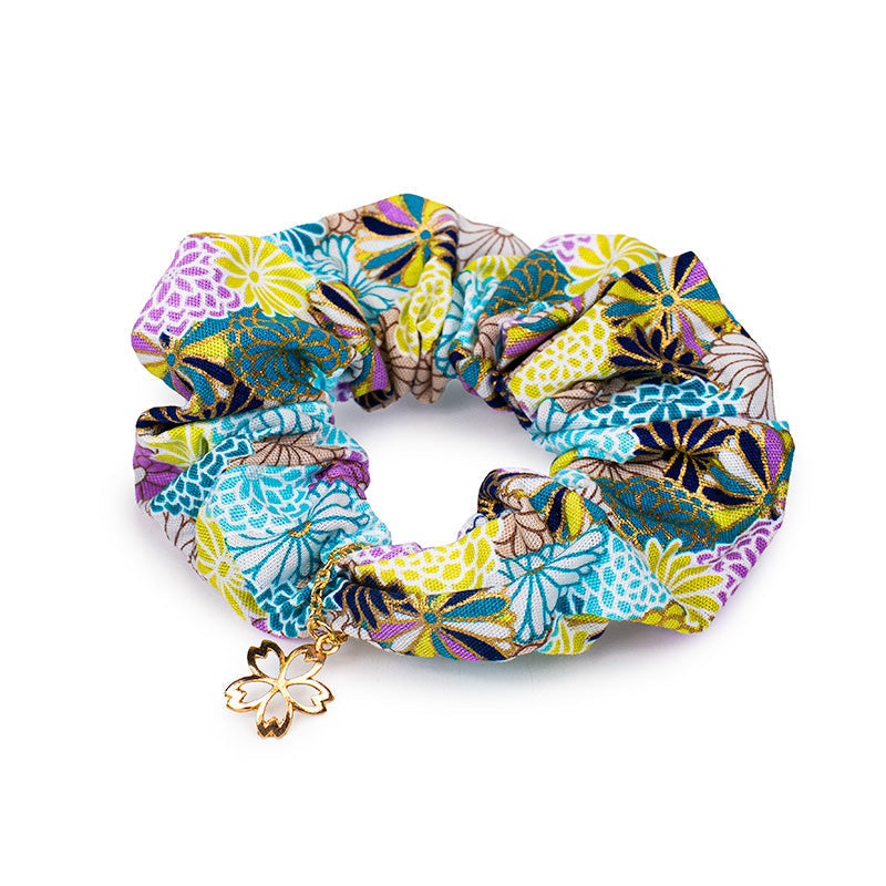 Scrunchie Giapponese - Blu