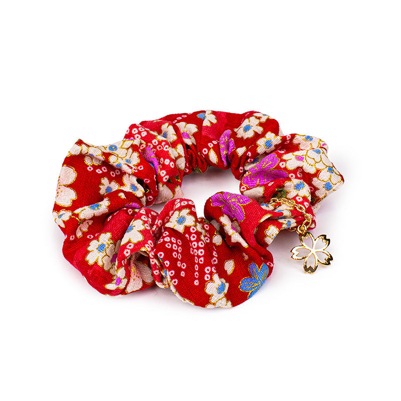 Scrunchie Giapponese - Motivo Floreale