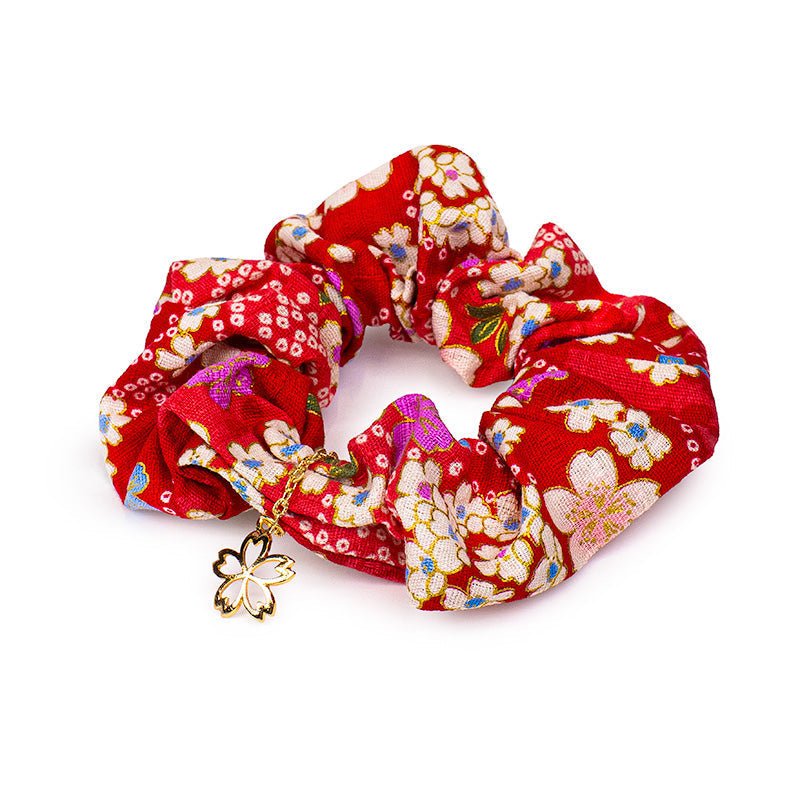 Scrunchie Giapponese - Motivo Floreale