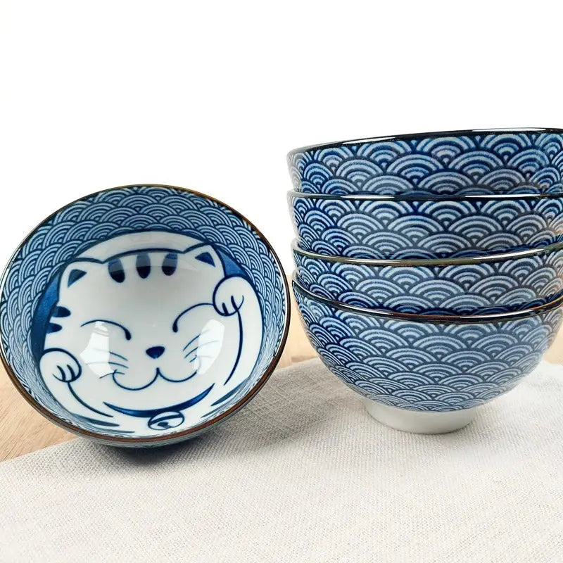 Set di 5 ciotole Maneki Neko